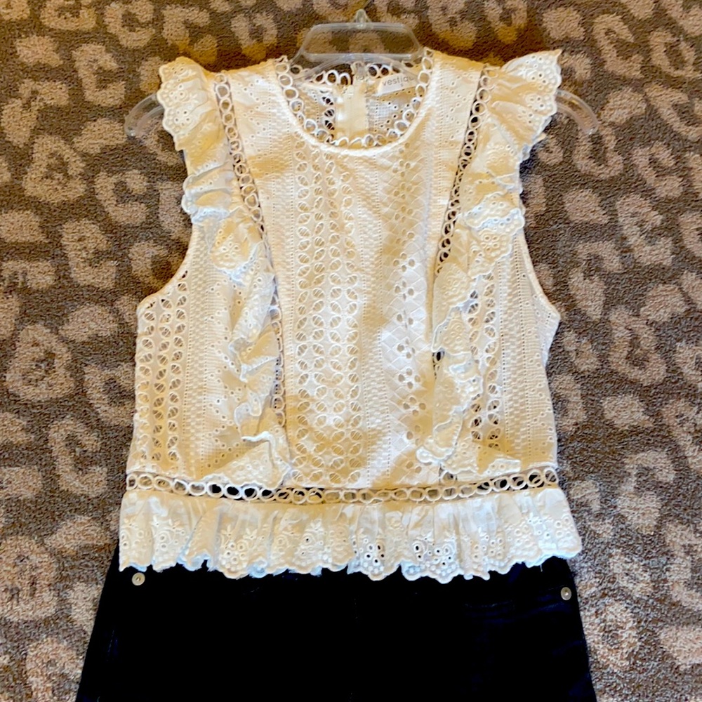 White Cropped Blouse
